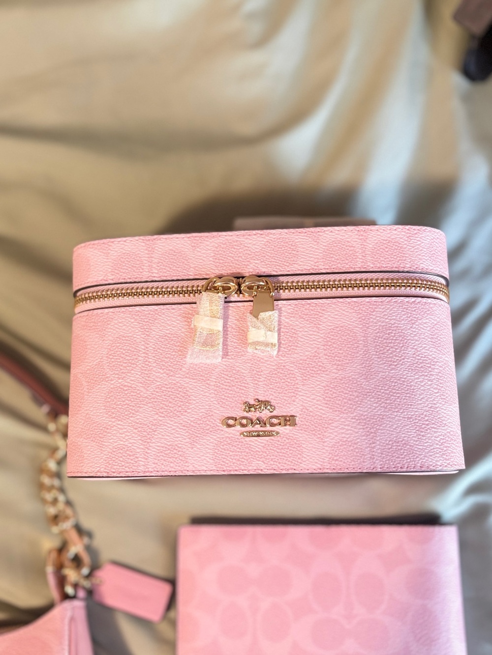 Coach powder pink Signature Canvas set - Picture 5 of 9